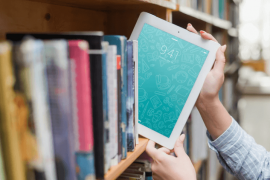 Free-PSD-Tablet-or-ebook-reader-mockup-with-literature-concept-1-270x180